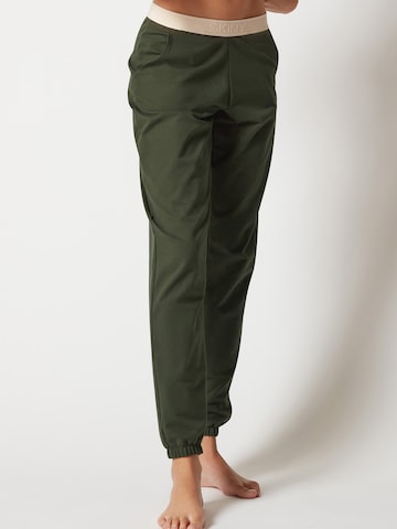 Skiny Long Johns in Green: front