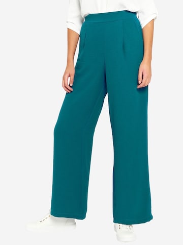 LolaLiza Wide leg Pleat-front trousers in Blue