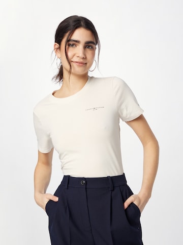 T-shirt '1985' TOMMY HILFIGER en blanc : devant