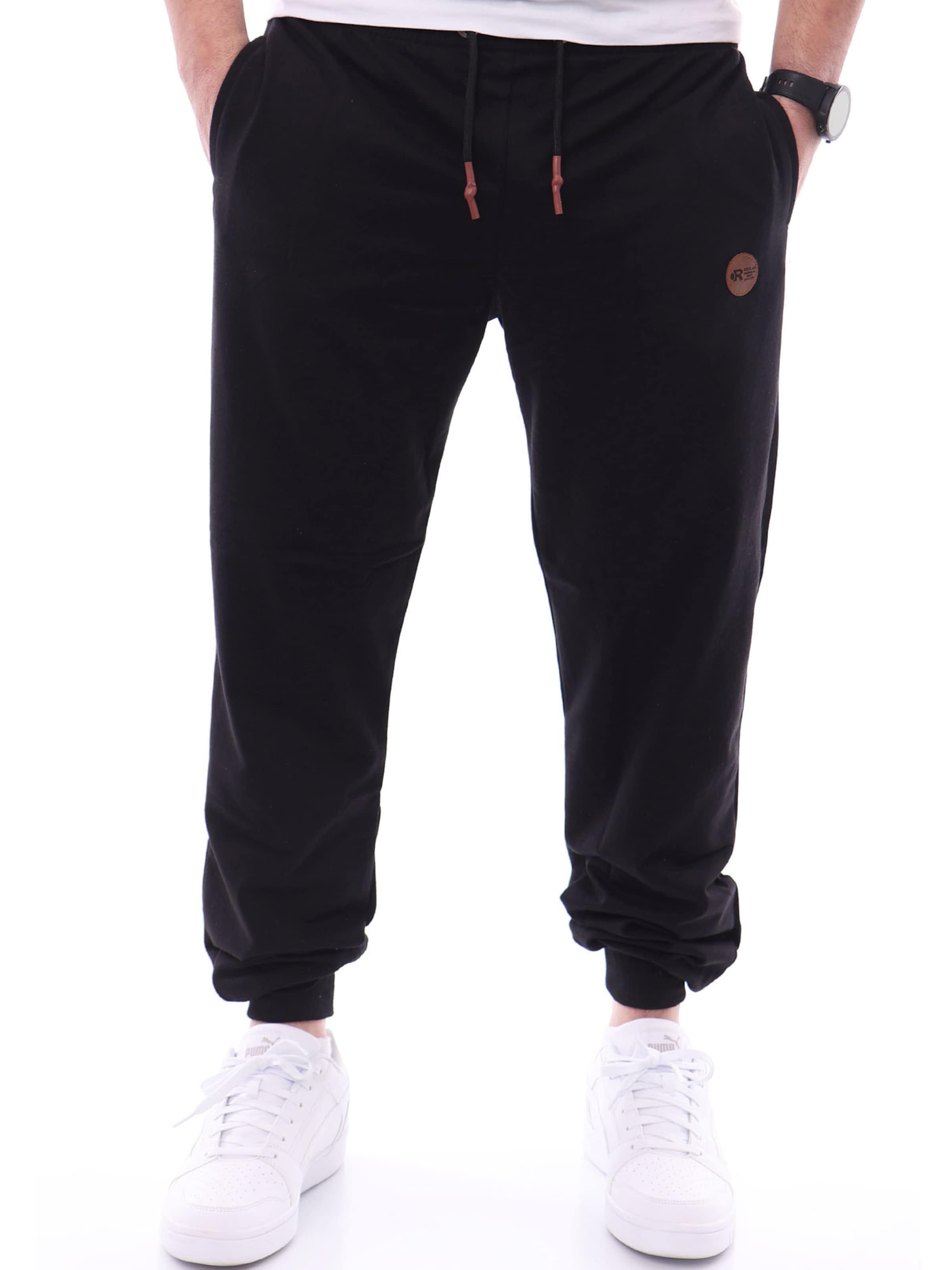 Reslad Regular Workout Pants 'RS5095' in Black: front