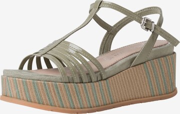 MARCO TOZZI Strap Sandals in Green: front