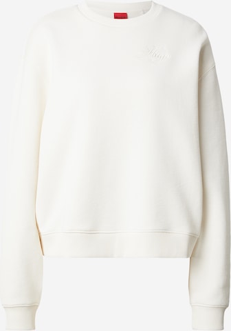 HUGOSweater majica 'Deroxina 9' - bijela boja: prednji dio