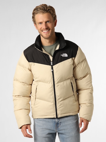 THE NORTH FACE Winter Jacket in Beige: front