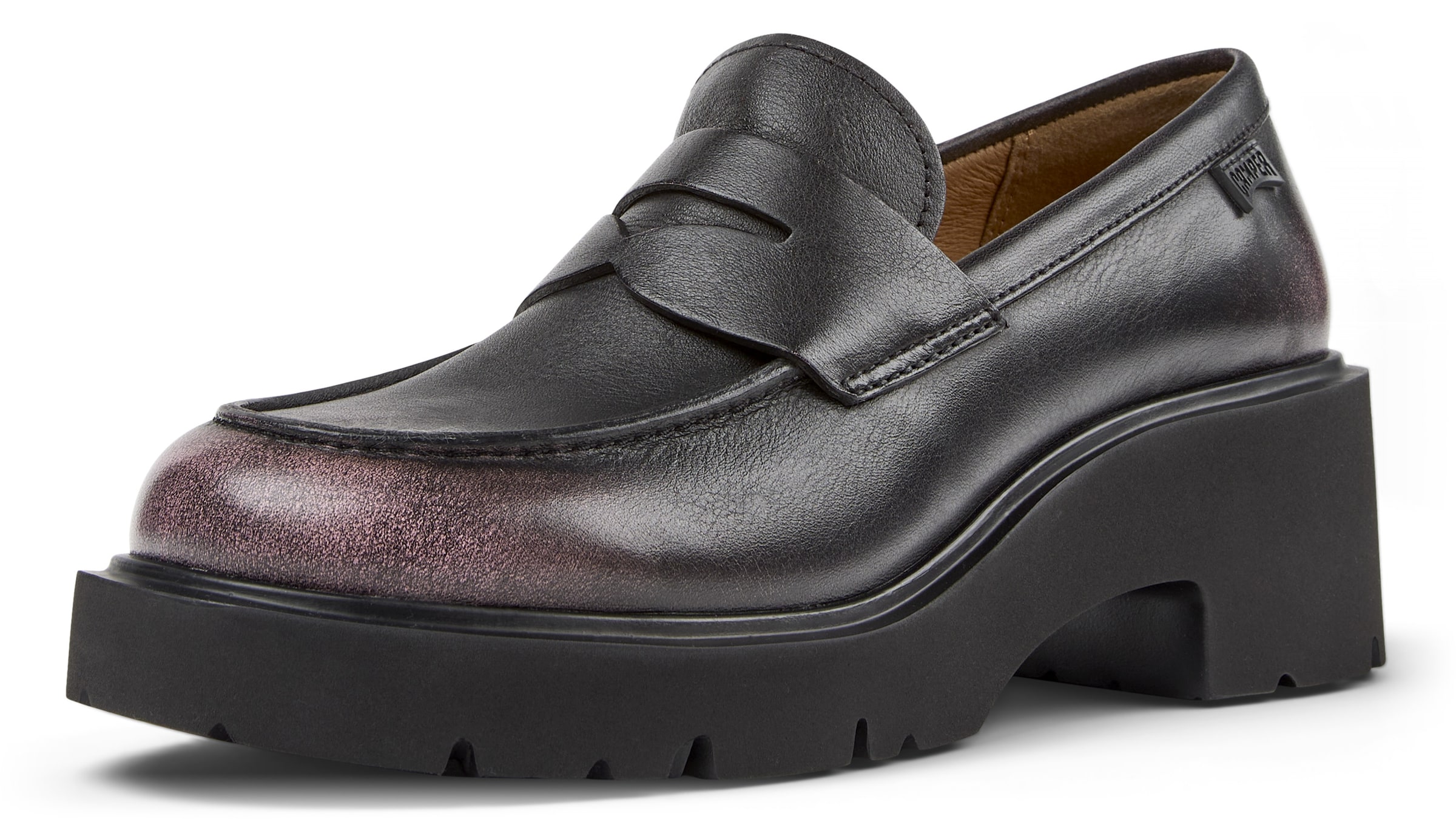 Scarpa stringata 'Milah' di CAMPER in nero: frontale