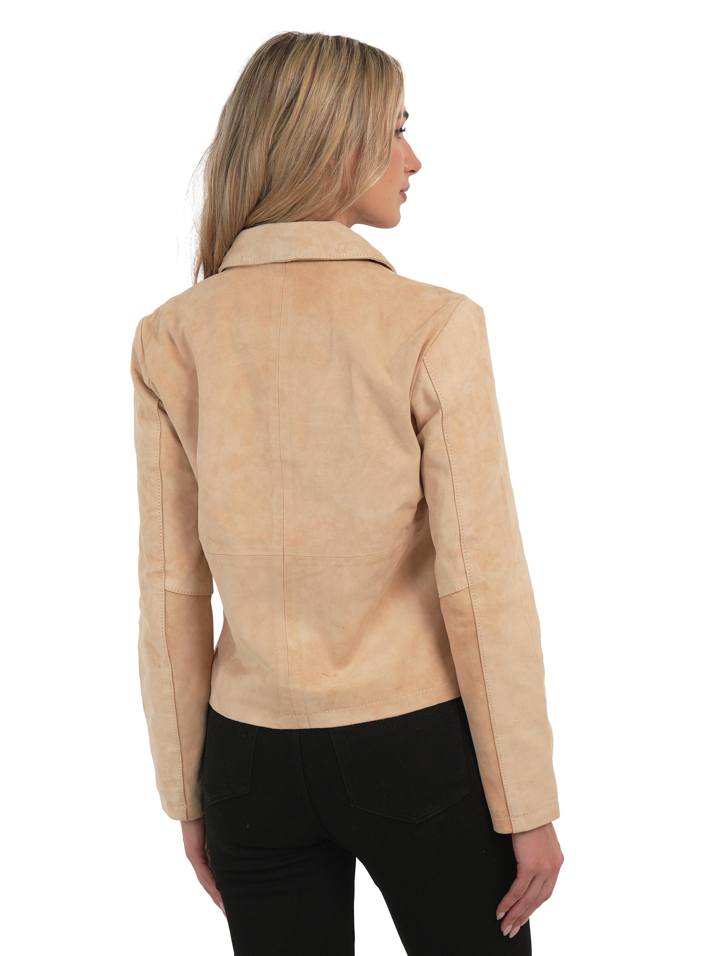 Chic and Clicks - Chaqueta de entretiempo 'Terra Suede' en beige