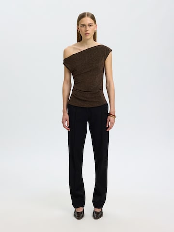 Haut 'SLWNORI' SELECTED en marron