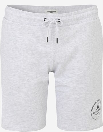 Jack & Jones Plus Regular Broek in Grijs: voorkant