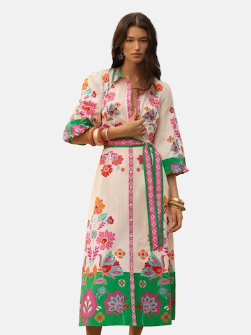 love & rosesKošulja haljina - bež boja: prednji dio