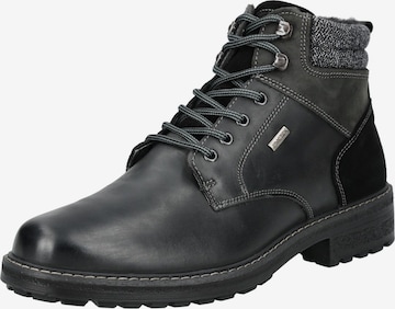 Bottines à lacets IMAC en noir : devant