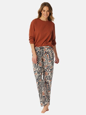 SCHIESSER - Pantalón de pijama 'Mix & Relax' en beige