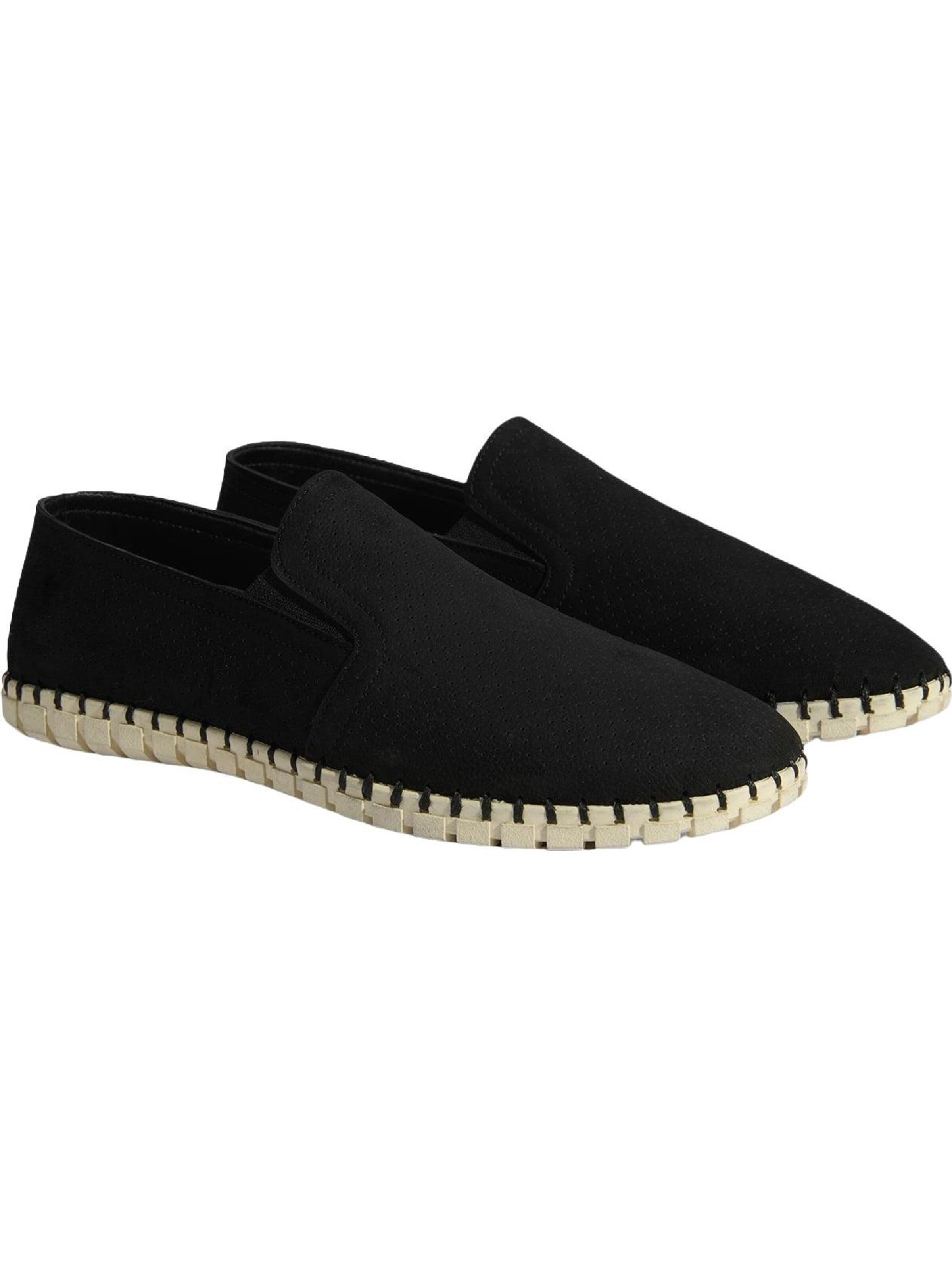 Chaussure basse 'Slip-Ons' Desa en noir : devant