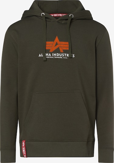 ALPHA INDUSTRIES Mikina - khaki / oranžová / bílá, Produkt