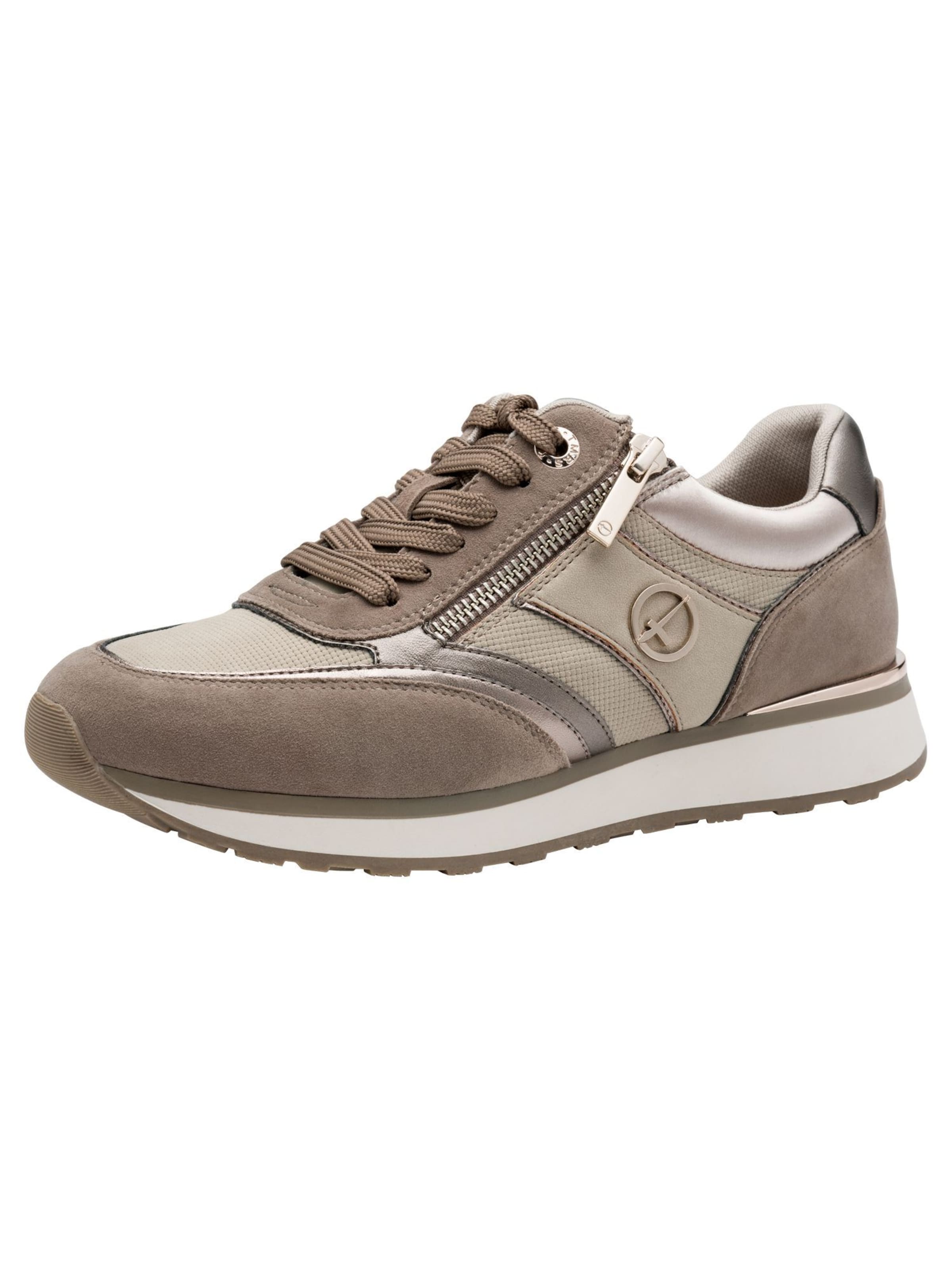 Sneaker bassa di Tamaris in beige: frontale