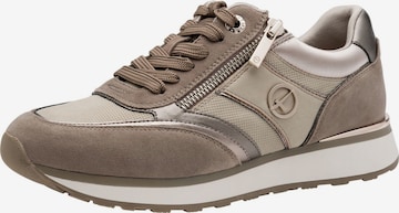Tamaris Platform trainers in Beige: front