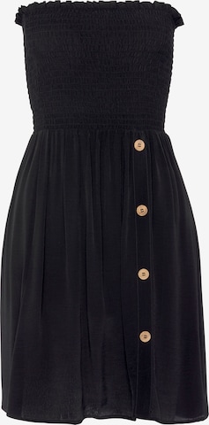 Robe d’été VIVANCE en noir : devant