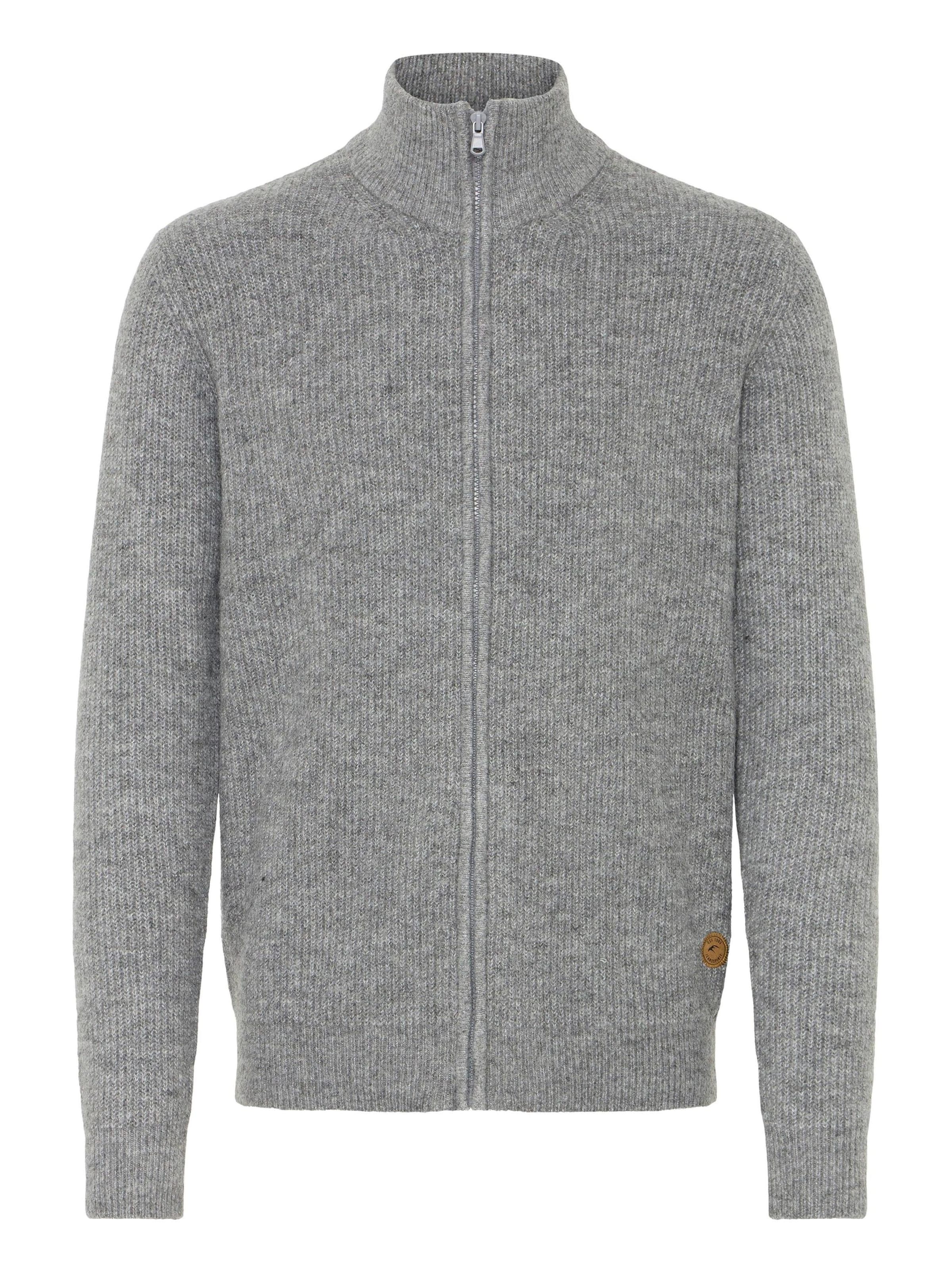 INDICODE JEANS Casaco de malha ' IDBratram ' em cinzento, Vista do artigo