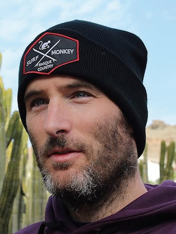 Surf Monkey Mütze in Schwarz