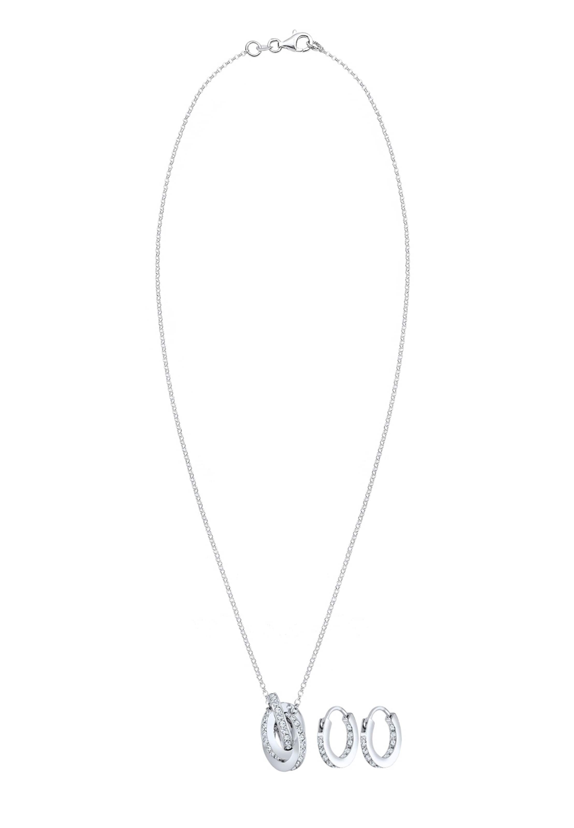 ELLI PREMIUM Jewelry set in One Size in Silver / Transparent, Item view