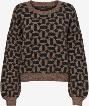 Pull-over 'Geo' ONLY en marron : devant