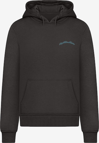 Felpa 'Flowers' di 2Y Studios in nero: frontale