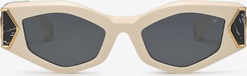 Philipp Plein - Gafas de sol en beige: frente