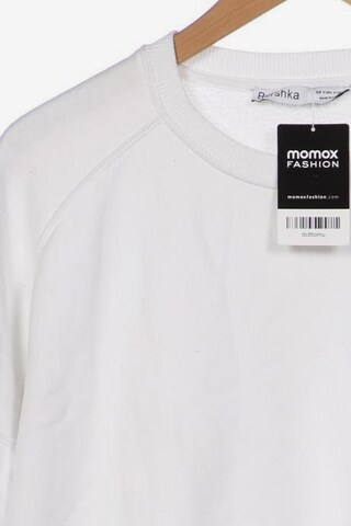 Bershka Sweatshirt & Zip-Up Hoodie in M in White