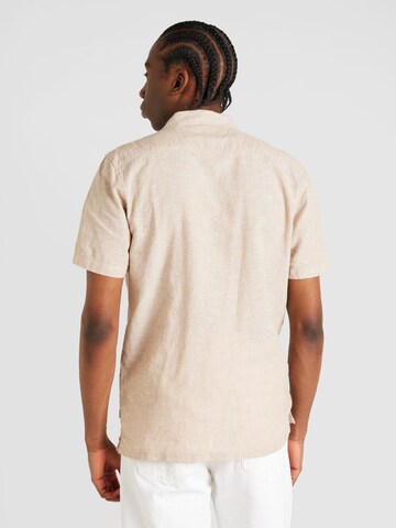 Regular fit Camicia di Lindbergh in beige