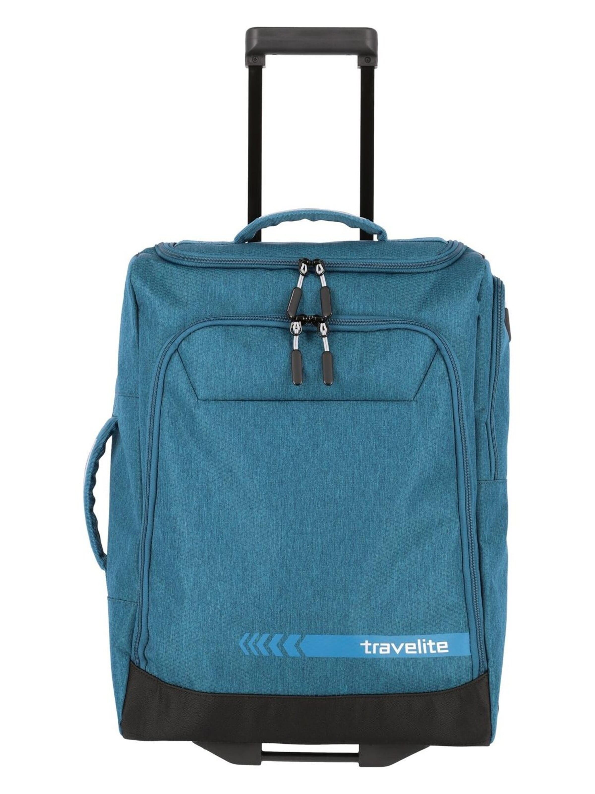 TRAVELITE Gurulós bőröndök - kék: elől