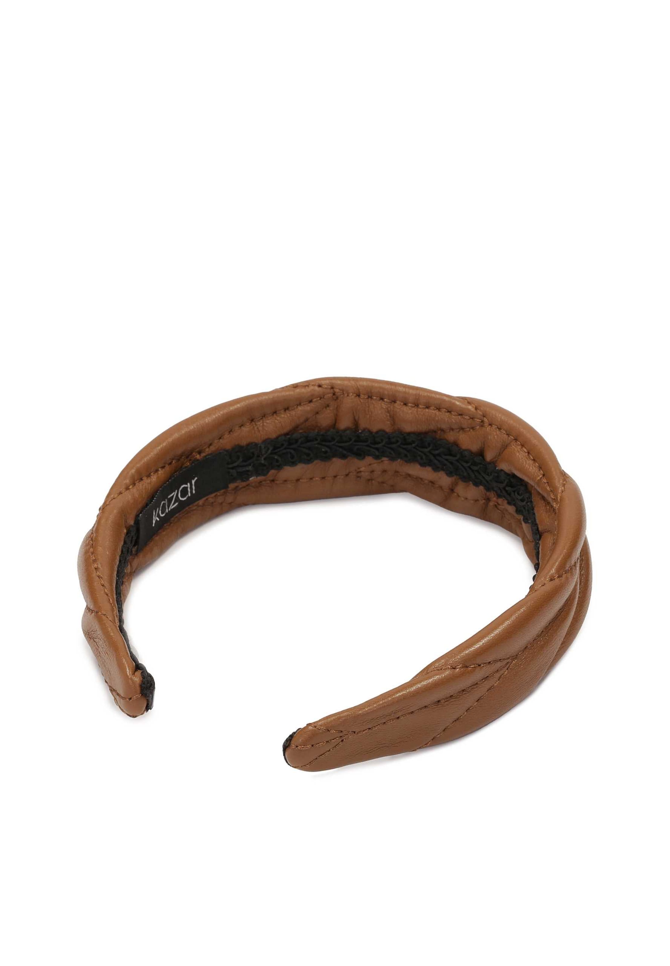 Ornement pour cheveux Kazar en marron