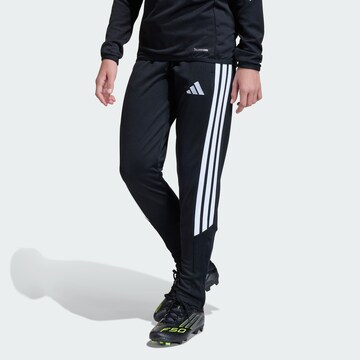 ADIDAS PERFORMANCE Slimfit Sportbroek 'Tiro26 League' in Zwart: voorkant
