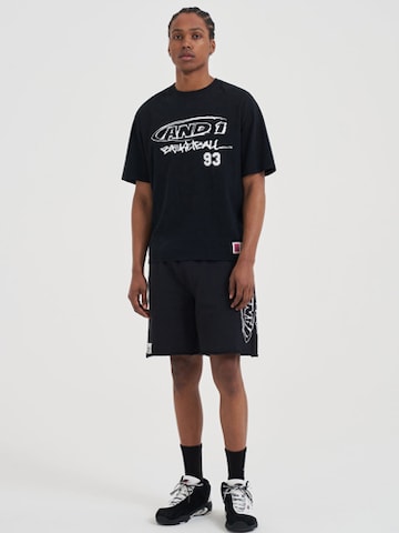 AND1 T-Shirt in Schwarz