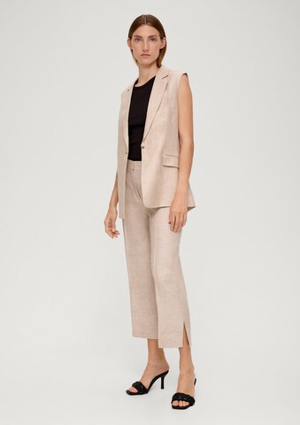 s.Oliver BLACK LABEL Wide leg Broek in Beige