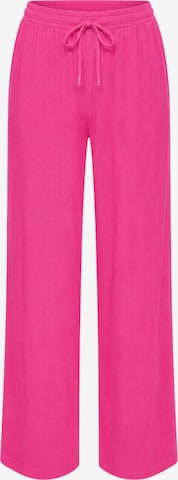 Wide leg Pantaloni 'FLORYN – Palazzohose Crinkle' di fashionshowcase in rosa: frontale
