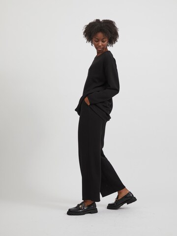 VILA Wide leg Pants 'Emely' in Black