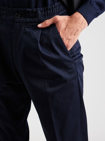 DRYKORN Regular Pleat-Front Pants 'CHASY' in Blue