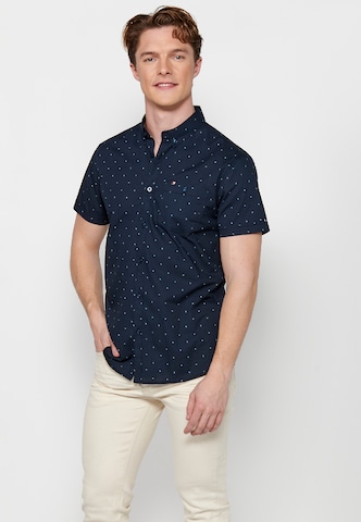 Coupe regular Chemise KOROSHI en bleu