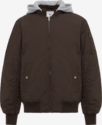 Veste mi-saison MO en marron : devant