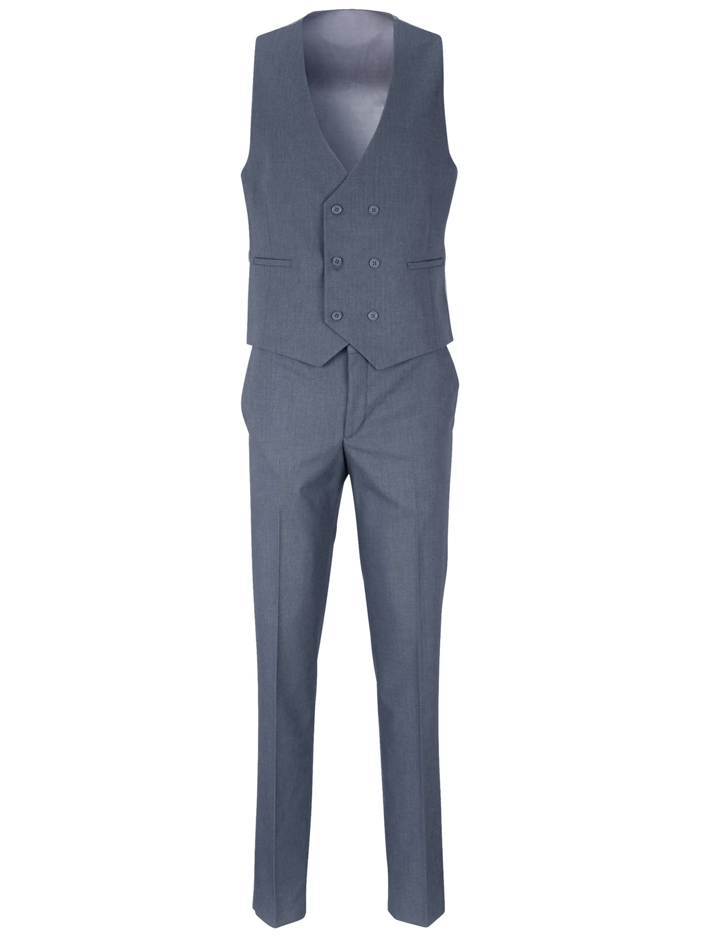 Steffen Klein Slimfit Pak in Blauw