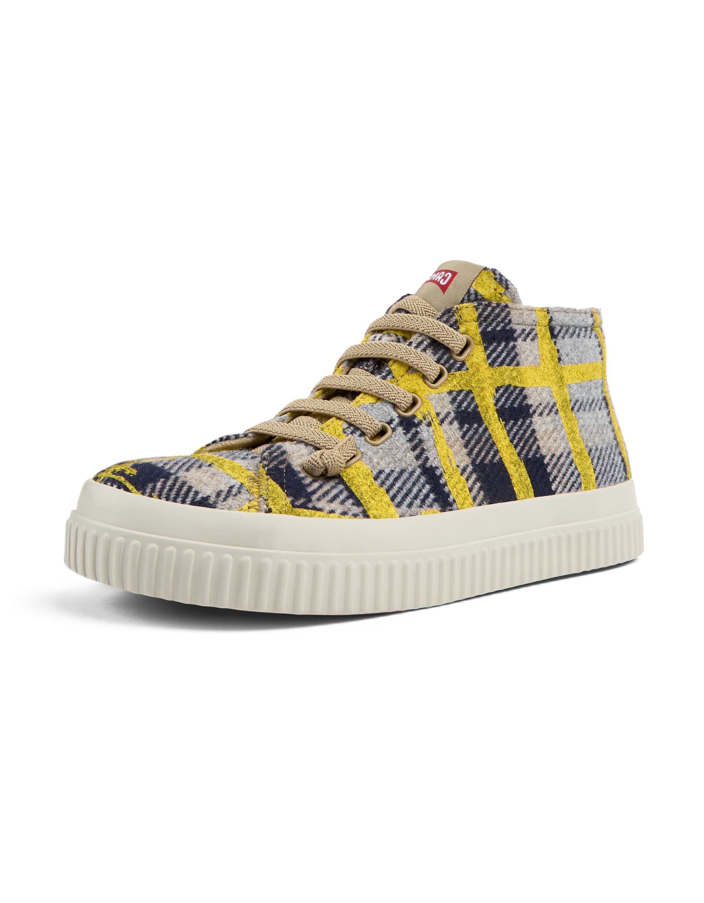 CAMPER High-Top Sneakers 'Peu Roda' in Beige: front