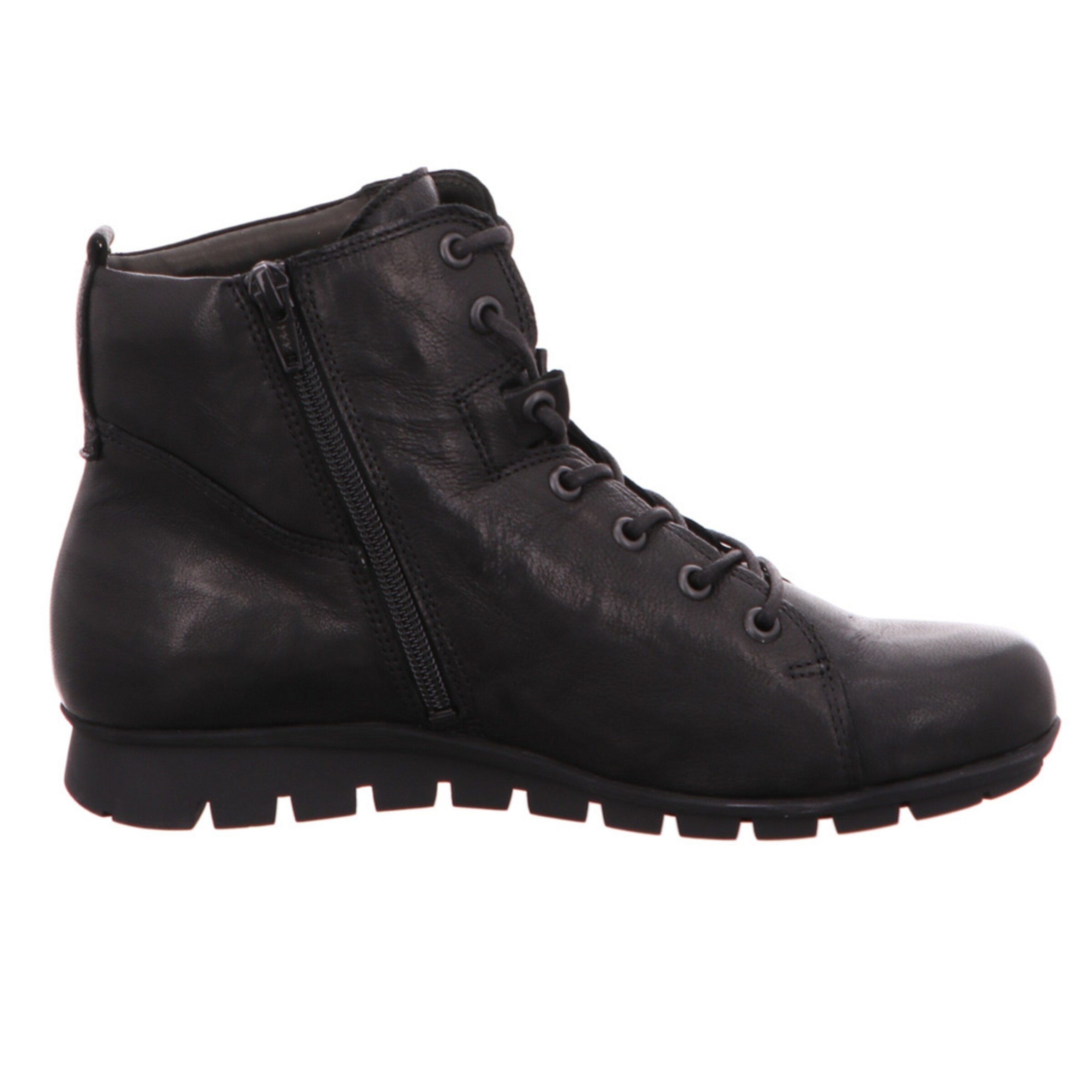 THINK! Schnürstiefelette 'Menscha' in Schwarz