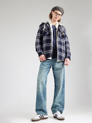 Superdry Comfort fit Koszula w kolorze niebieski
