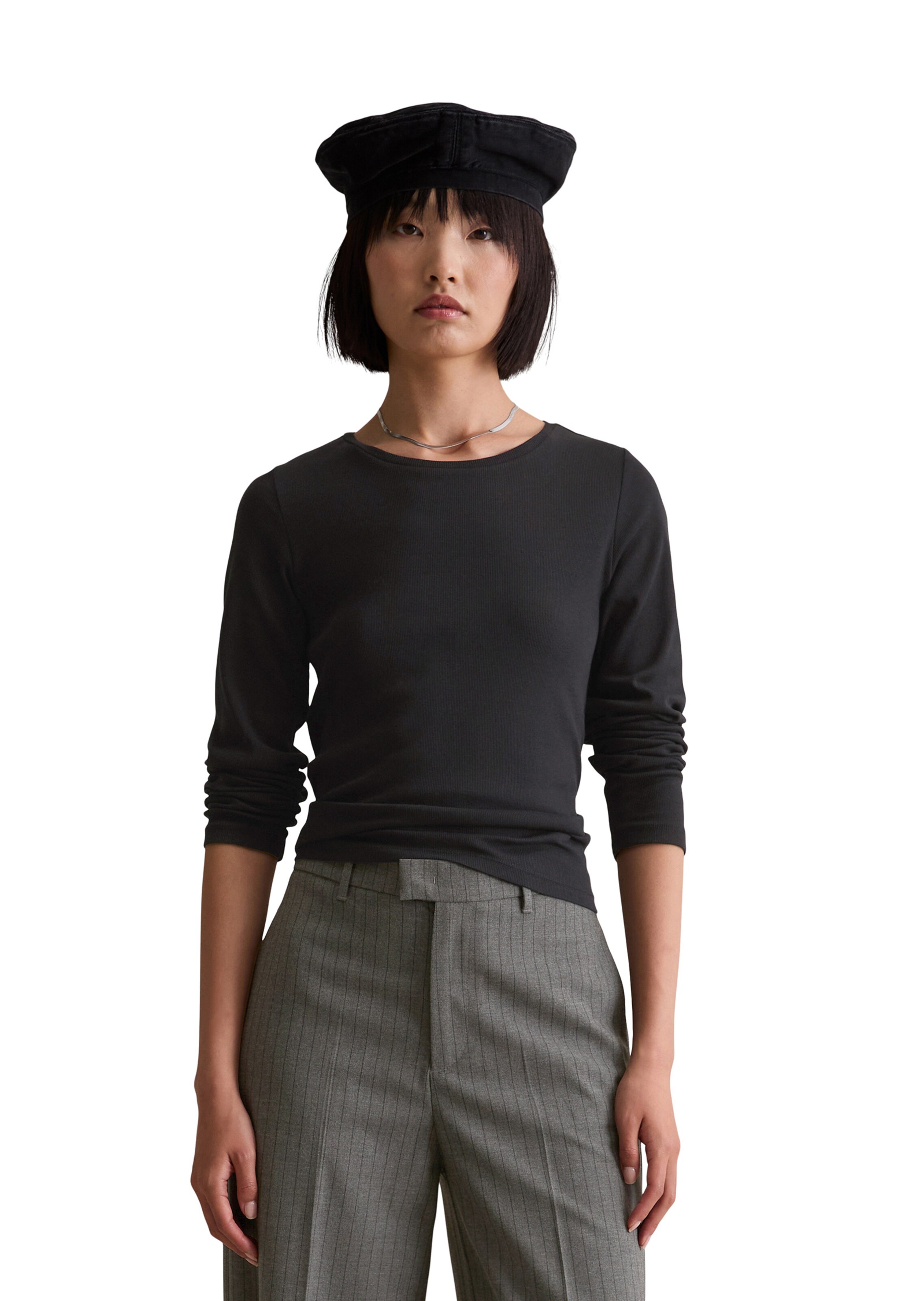 Marc O'Polo DENIM Shirt in Black: front