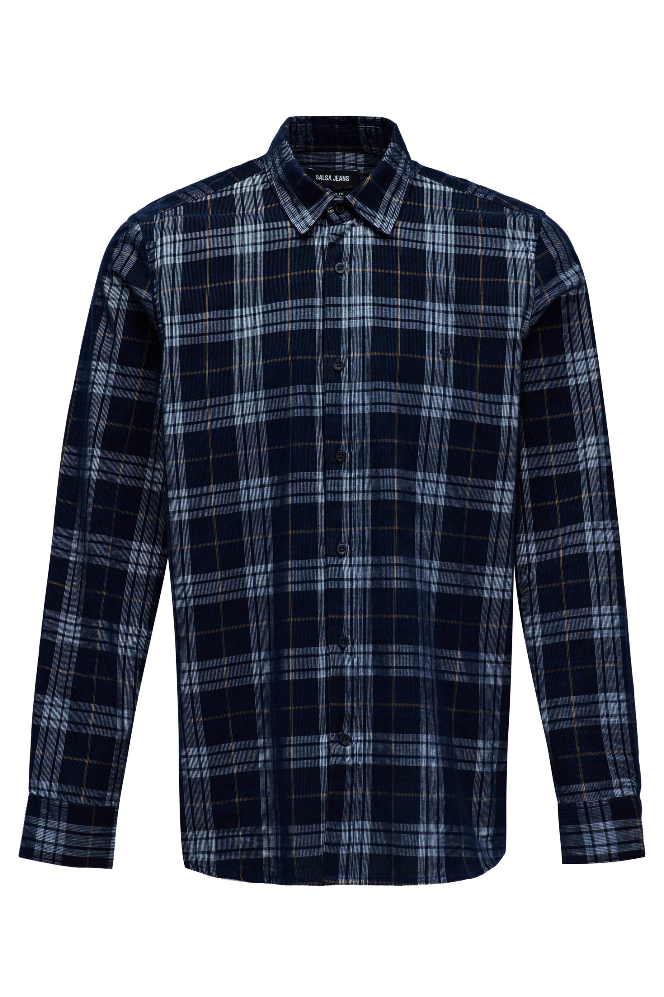 Salsa Jeans Button Up Shirt in Mottled blue, Item view