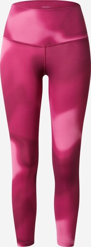 NIKE Skinny Sportbroek in Roze: voorkant