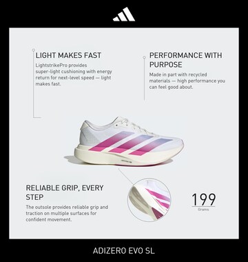 ADIDAS PERFORMANCE Обувь для бега 'Adizero EVO SL' в Белый