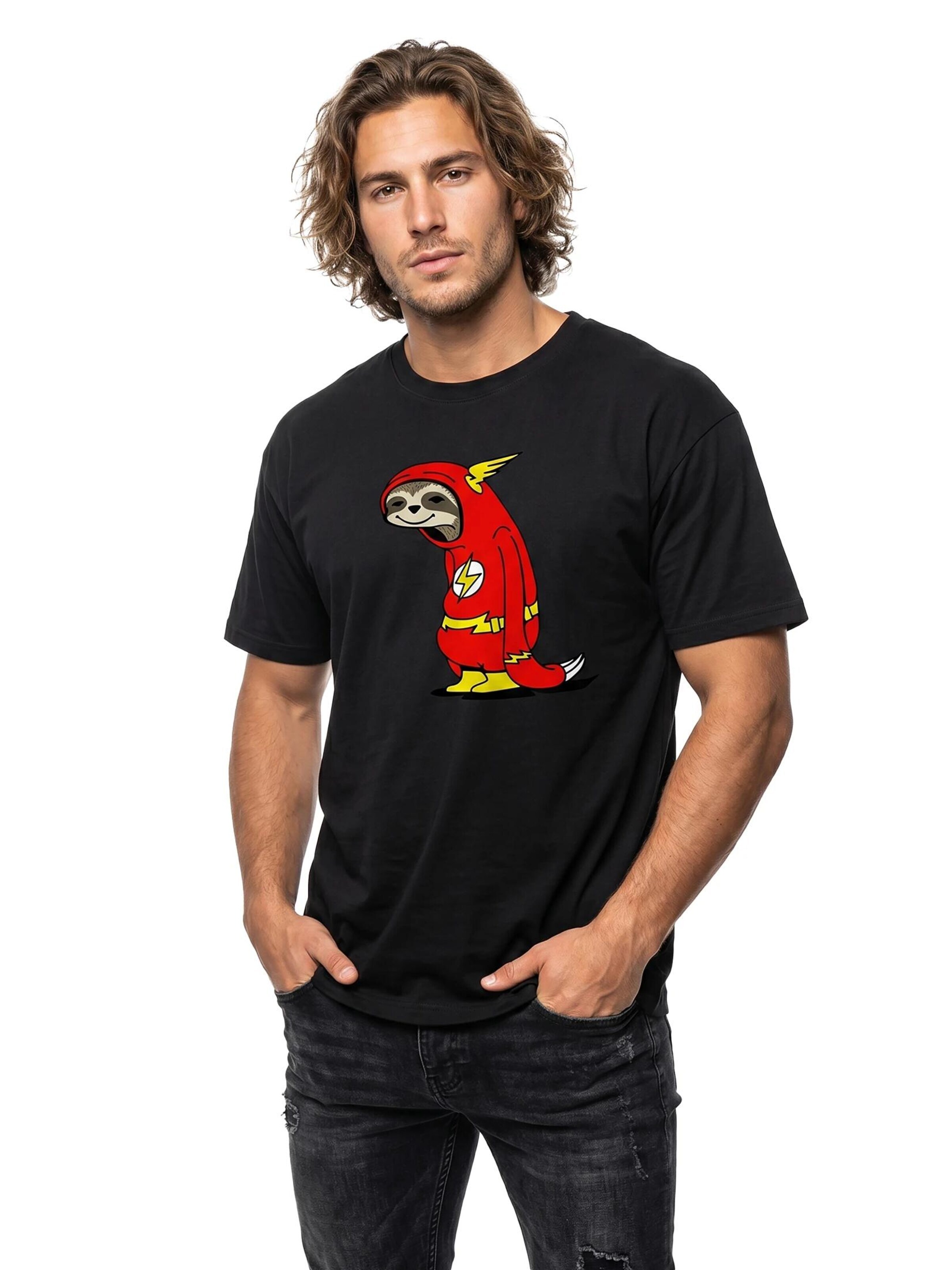 MAKAYA Shirt 'Flash Faultier' in Black