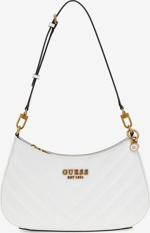GUESS Shoulder Bag 'Jania' in White: front