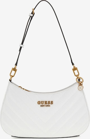 GUESS Shoulder Bag 'Jania' in White: front