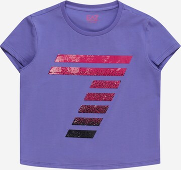 T-Shirt EA7 Emporio Armani en violet : devant