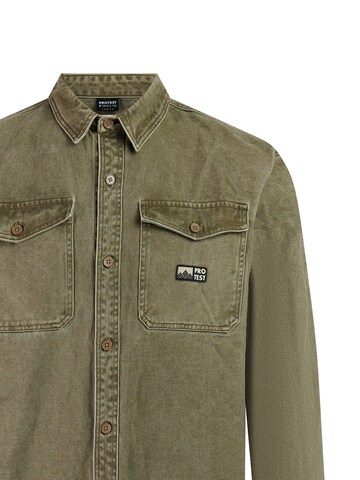 PROTEST Comfort fit Button Up Shirt 'PRTAdored' in Green
